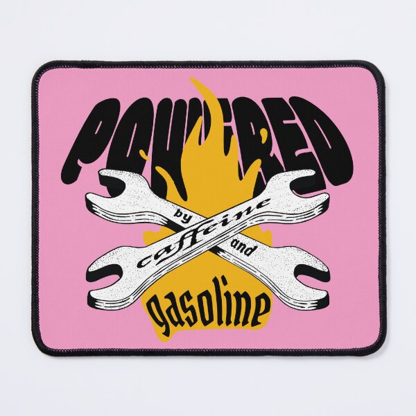 Item preview, Powered by Caffeine and Gasoline designed and sold by Marny Design.