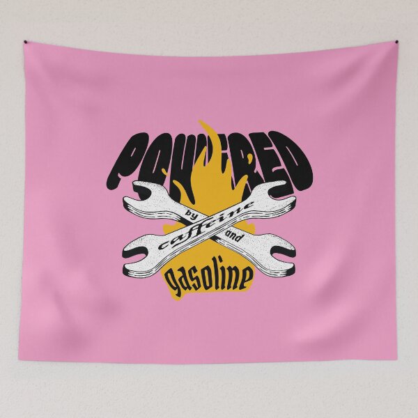 Item preview, Powered by Caffeine and Gasoline designed and sold by Marny Design.