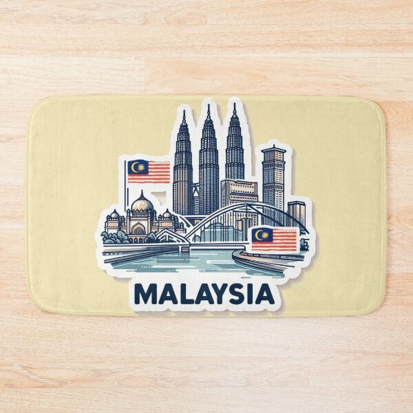 Item preview, Malaysia’s 7 Iconic Views – Cute & Seasonal 3D Sketch ,  designed and sold by PaintMeWorld.