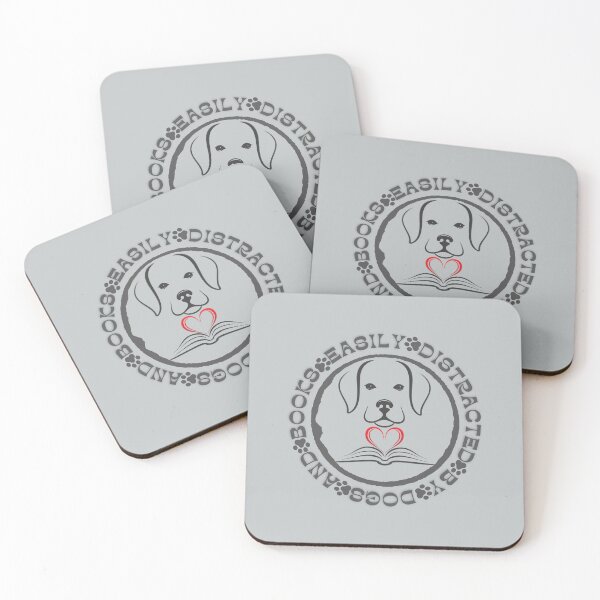 Item preview, Easily Distracted by Dogs and Books designed and sold by Zakrytos ★★★★★.