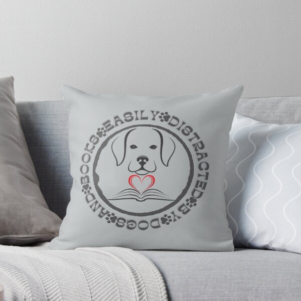 Item preview, Easily Distracted by Dogs and Books designed and sold by Zakrytos ★★★★★.