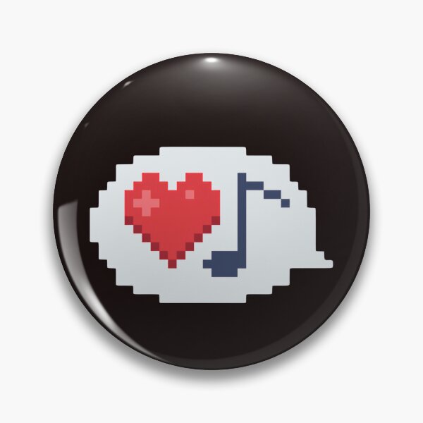 Item preview, Pixel Art Heart and Music Note designed and sold by K1llexx.