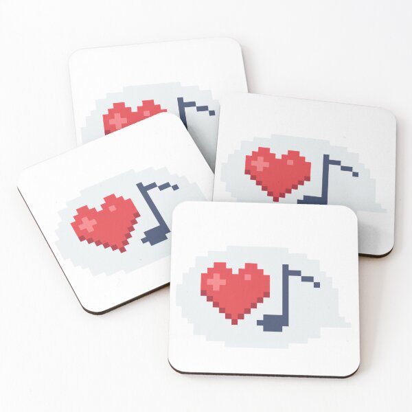 Item preview, Pixel Art Heart and Music Note designed and sold by K1llexx.