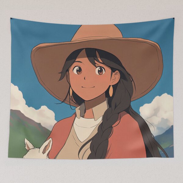 Item preview, Peruvian woman | Anime style designed and sold by ComicsFactory.