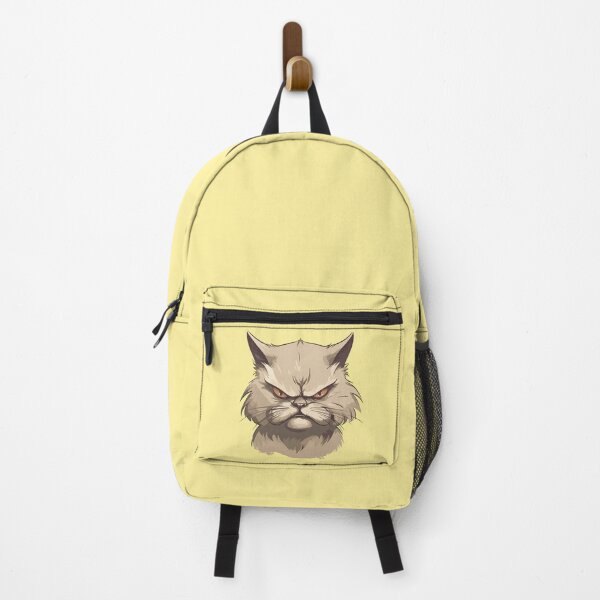 Vista previa del artículo con la obra «Gato enojado», diseñado y vendido por Fanverse Merchandise.