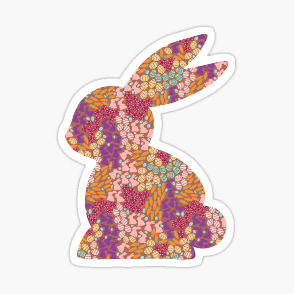 Item preview, Charming Easter Decor: Repeating Bunny, Egg, and Carrot Patterns for a Festive Touch ? designed and sold by Pandositive.