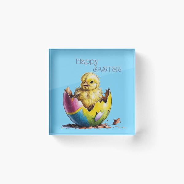 Item preview, Happy Easter Easter chicken Flowers designed and sold by Design_Your_Day.