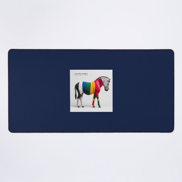 Item preview, Knitted world, animal series - zebra, colorful zebra with sweater-skin designed and sold by silent-violin.