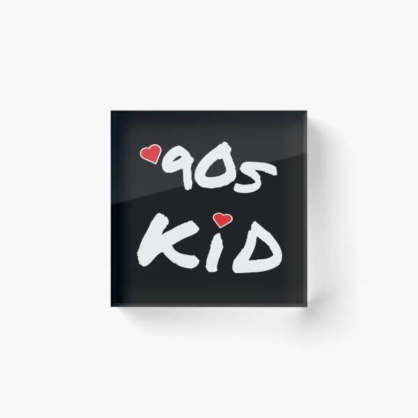 Item preview, 90s Kid Retro Design for Millennials and Generation X. White Letters.  designed and sold by ArtByLM.