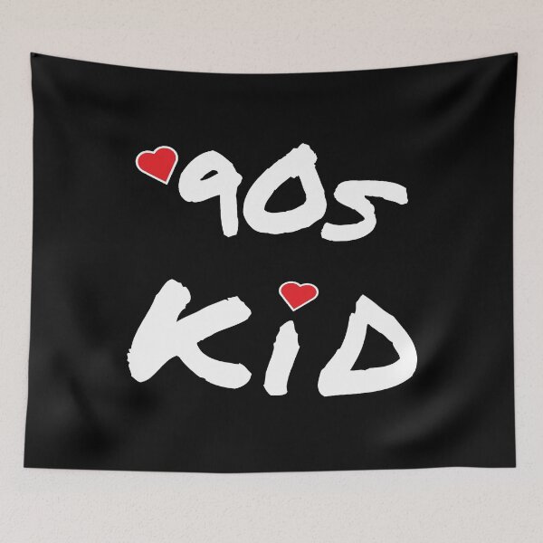 Item preview, 90s Kid Retro Design for Millennials and Generation X. White Letters.  designed and sold by ArtByLM.