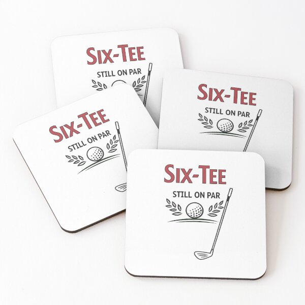 Item preview, "Six-Tee and Still On Par" – Funny 60th Birthday Golf Shirt for Grandpa & Golf Lovers designed and sold by Colorful-Garden.