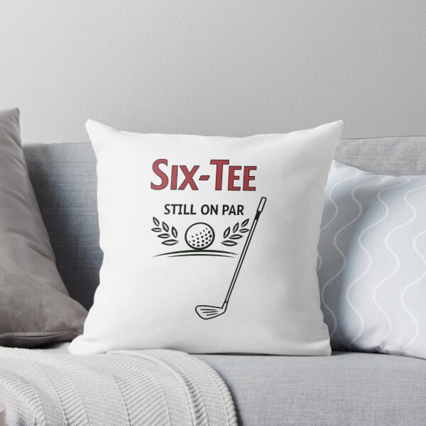 Item preview, "Six-Tee and Still On Par" – Funny 60th Birthday Golf Shirt for Grandpa & Golf Lovers designed and sold by Colorful-Garden.