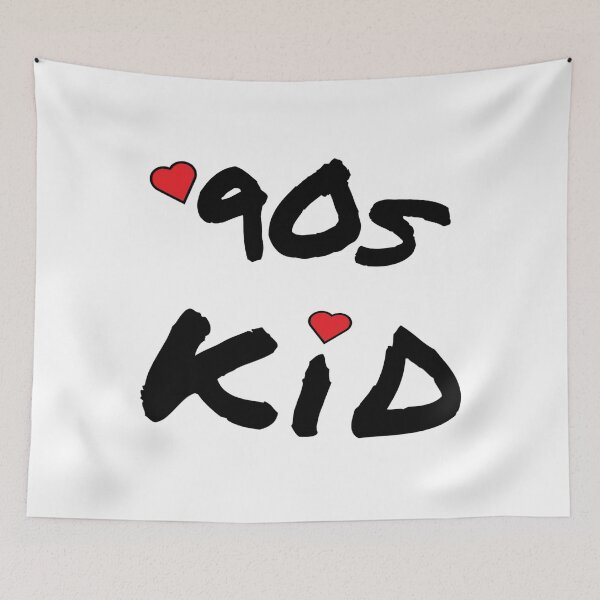 Item preview, 90s Kid Retro Design for Millennials and Generation X. Black Letters.  designed and sold by ArtByLM.