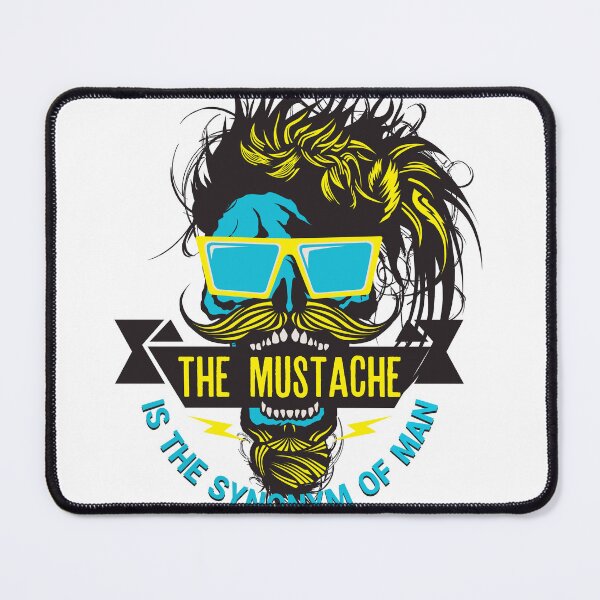 Item preview, skull hipster quote crane skull mustache synonym man beard goatee mustache sunglasses punk designed and sold by Achille3777.