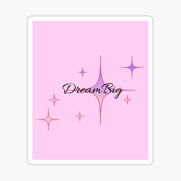 Item preview, Dream Big – Aesthetic Starry Cursive Design designed and sold by TropicalTrails.