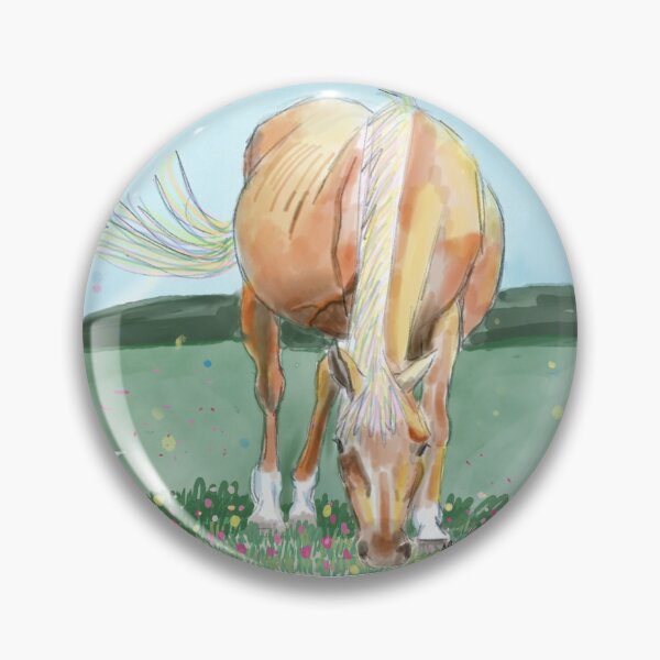 Item preview, Palamino Mare Button designed and sold by APerezDesignsStudio.