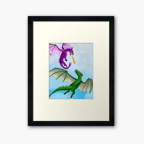 Item preview, Dragons fighting designed and sold by Artfeef.