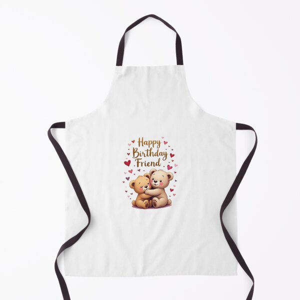Item preview, Happy birthday friend, two adorable teddy bears with hearts designed and sold by nicnacc.