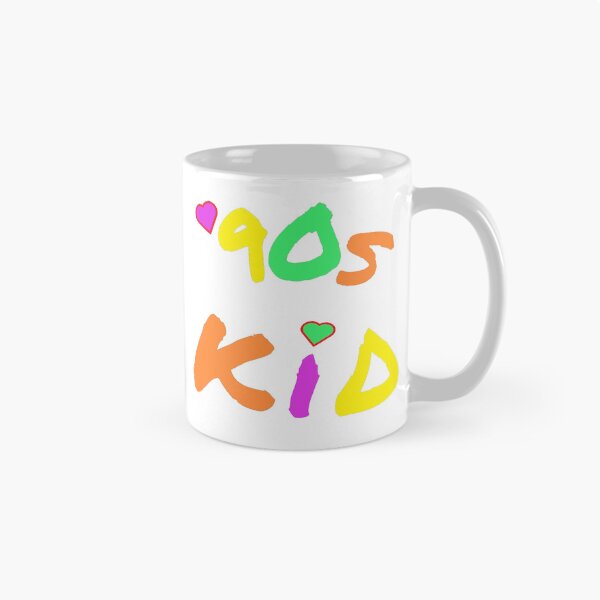 Item preview, 90s Kid Retro Design for Millennials and Generation X. Multicolor Letters. (White Background) designed and sold by ArtByLM.