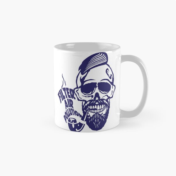 Item preview, skull hipster quote filter air pollution beard designed and sold by Achille3777.