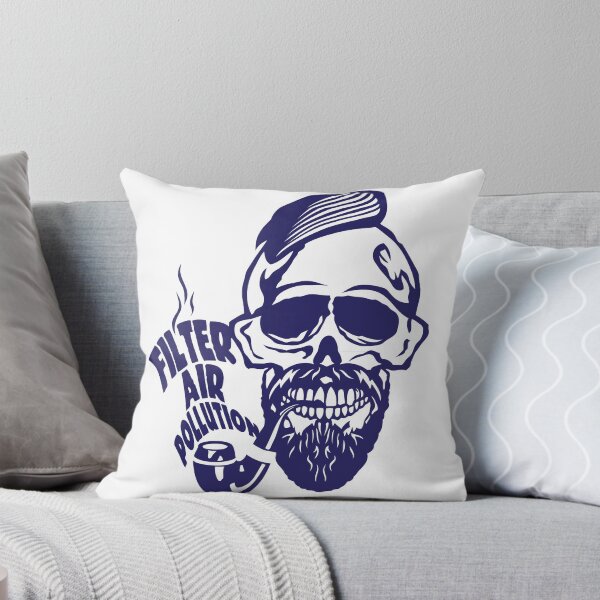 Item preview, skull hipster quote filter air pollution beard designed and sold by Achille3777.