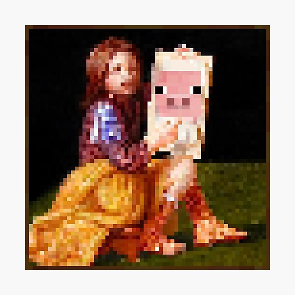 Artikel-Vorschau von Minecraft-Gemälde, Pixel-Art-Dekor, designt und verkauft von Kubala Designs.