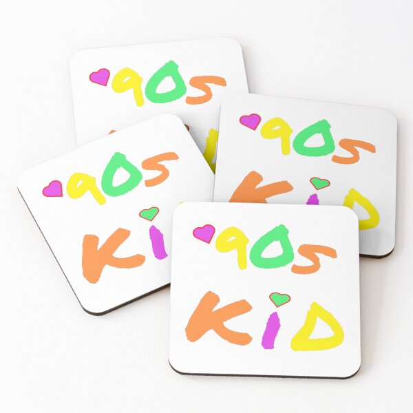 Item preview, 90s Kid Retro Design for Millennials and Generation X. Multicolor Letters. (White Background) designed and sold by ArtByLM.