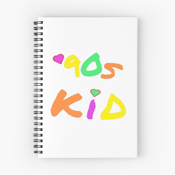 Item preview, 90s Kid Retro Design for Millennials and Generation X. Multicolor Letters. (White Background) designed and sold by ArtByLM.