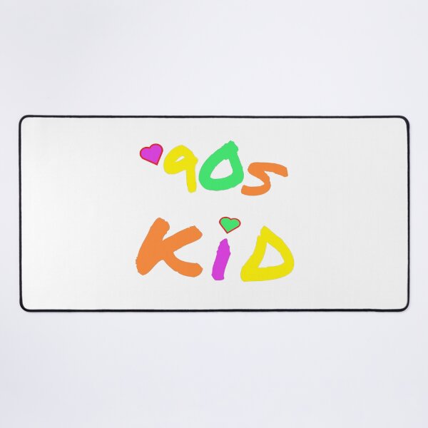 Item preview, 90s Kid Retro Design for Millennials and Generation X. Multicolor Letters. (White Background) designed and sold by ArtByLM.