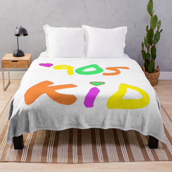 Item preview, 90s Kid Retro Design for Millennials and Generation X. Multicolor Letters. (White Background) designed and sold by ArtByLM.