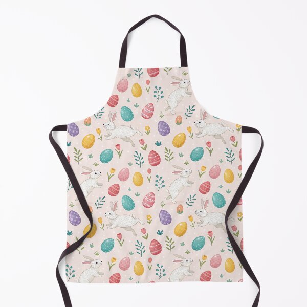 Item preview, Easter bunnies and eggs on light pink - seamless pattern designed and sold by Smetankinaart.