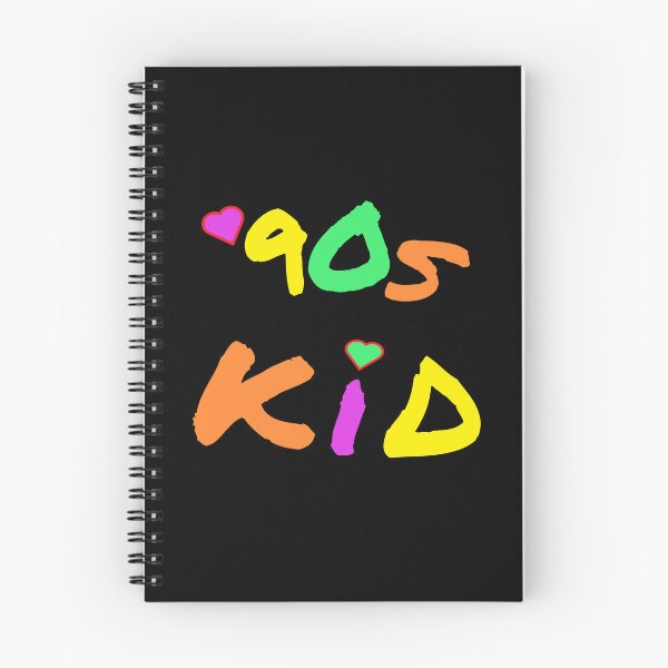 Item preview, 90s Kid Retro Design for Millennials and Generation X. Multicolor Letters. (Black Background) designed and sold by ArtByLM.