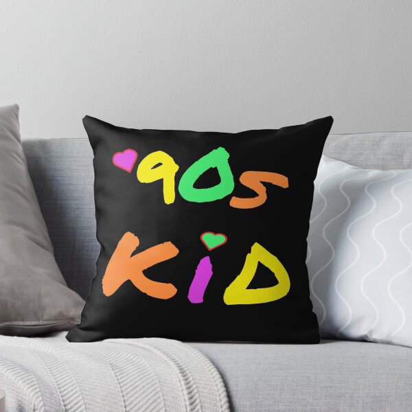 Item preview, 90s Kid Retro Design for Millennials and Generation X. Multicolor Letters. (Black Background) designed and sold by ArtByLM.