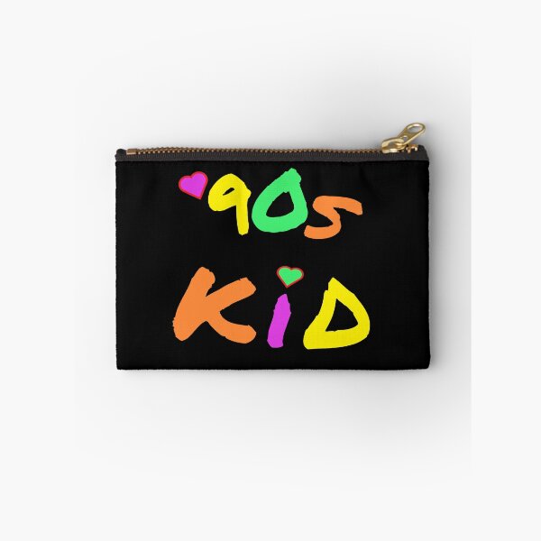 Item preview, 90s Kid Retro Design for Millennials and Generation X. Multicolor Letters. (Black Background) designed and sold by ArtByLM.