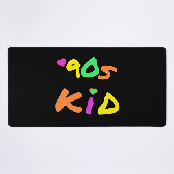Item preview, 90s Kid Retro Design for Millennials and Generation X. Multicolor Letters. (Black Background) designed and sold by ArtByLM.