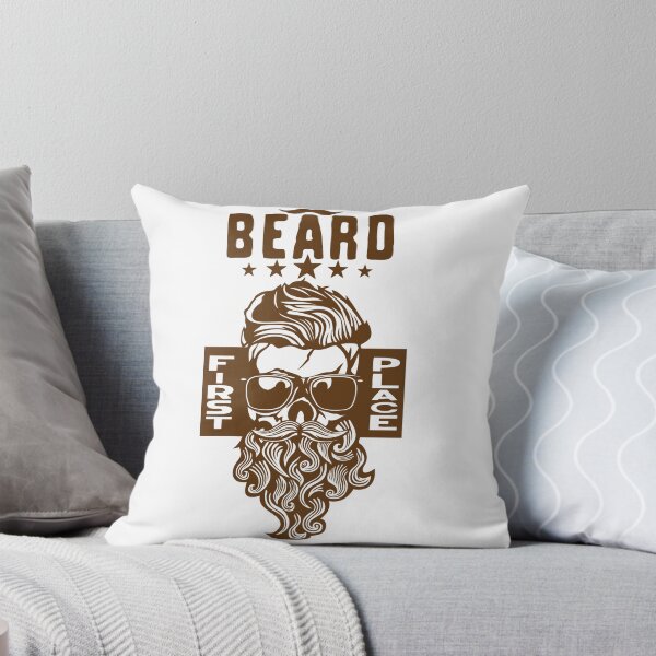 Item preview, skull hipster quote first place beard mustache designed and sold by Achille3777.