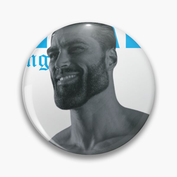Item preview, giga chad meme designed and sold by redbubblejo.