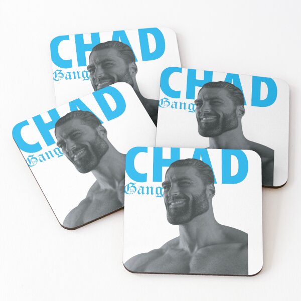 Item preview, giga chad meme designed and sold by redbubblejo.