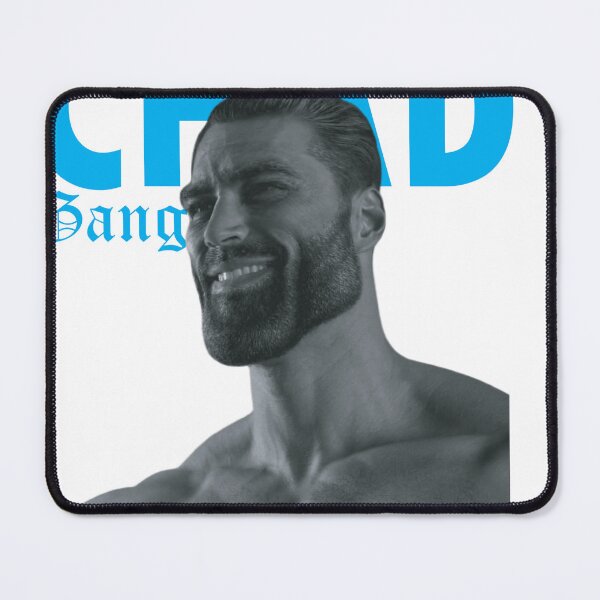 Item preview, giga chad meme designed and sold by redbubblejo.