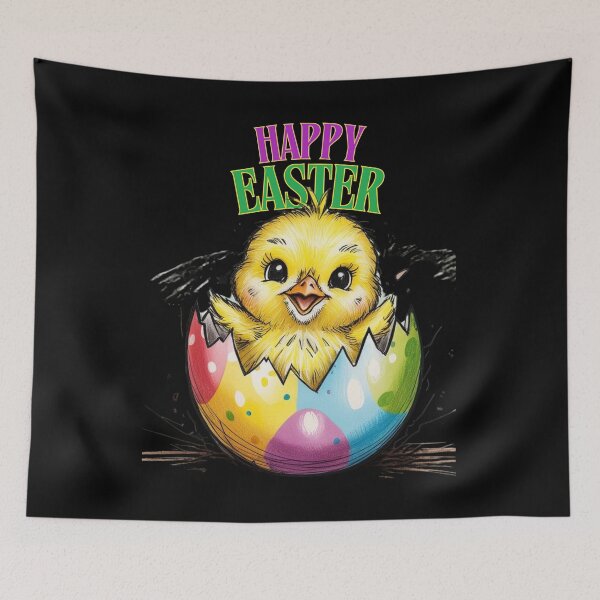 Item preview, Happy Easter Easter chicken Flowers designed and sold by Design_Your_Day.