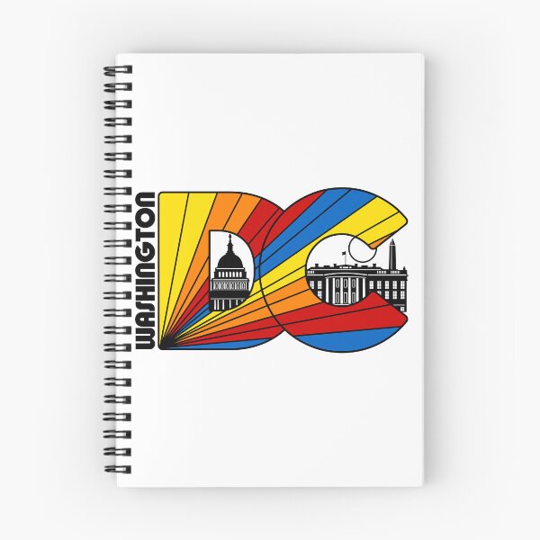 Item preview, Retro Rainbow Stripe Washington DC Travel Style Souvenir designed and sold by acquiesce13.