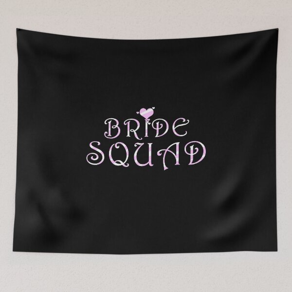 Item preview, Bride Squad Cute Wedding Bridal Party Pink and White Design designed and sold by spitzys.