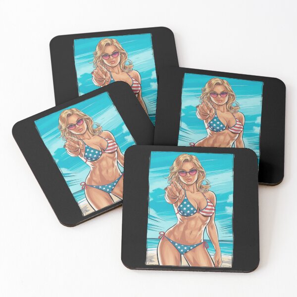 Item preview, USA Bikini Comic Girl  designed and sold by The Art of Kkatarynka.