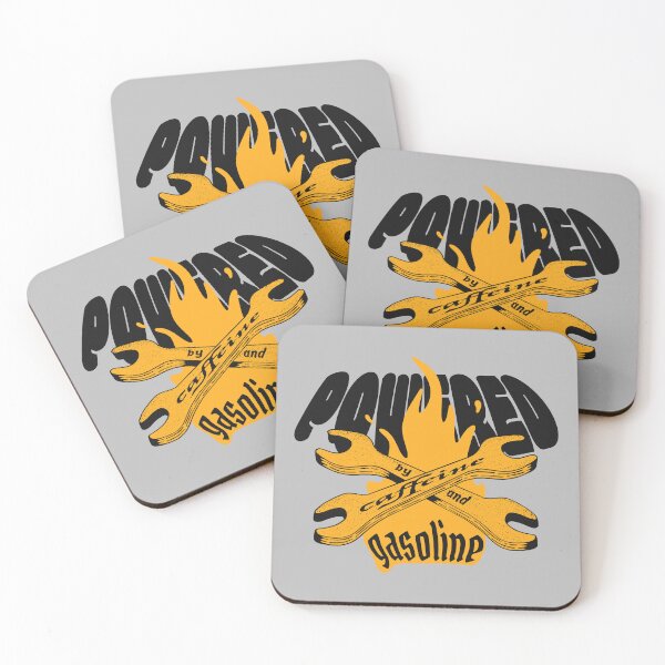 Item preview, Powered by Caffeine and Gasoline designed and sold by Marny Design.
