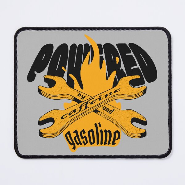 Item preview, Powered by Caffeine and Gasoline designed and sold by Marny Design.