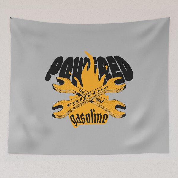 Item preview, Powered by Caffeine and Gasoline designed and sold by Marny Design.