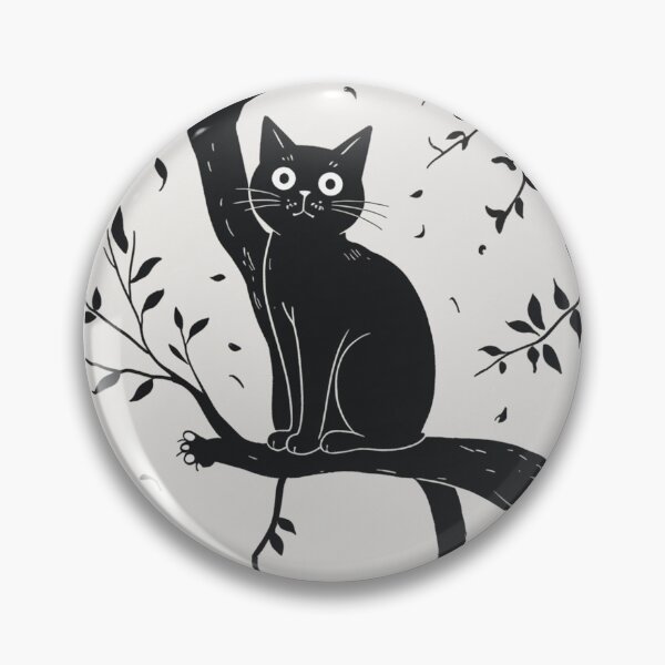 Item preview, A black cat on a brunch  designed and sold by aqua1001.