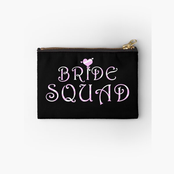 Item preview, Bride Squad Cute Wedding Bridal Party Pink and White Design designed and sold by spitzys.