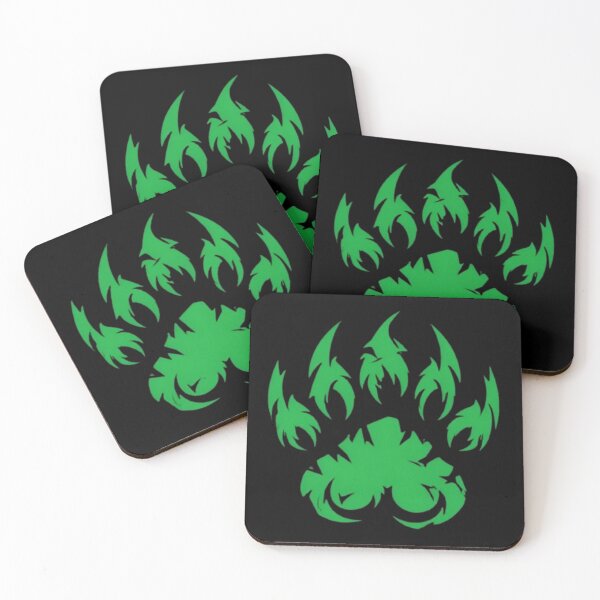 Item preview, Green Claw Marks – Bold and Unique Animal Tracks designed and sold by MaciejCraft.