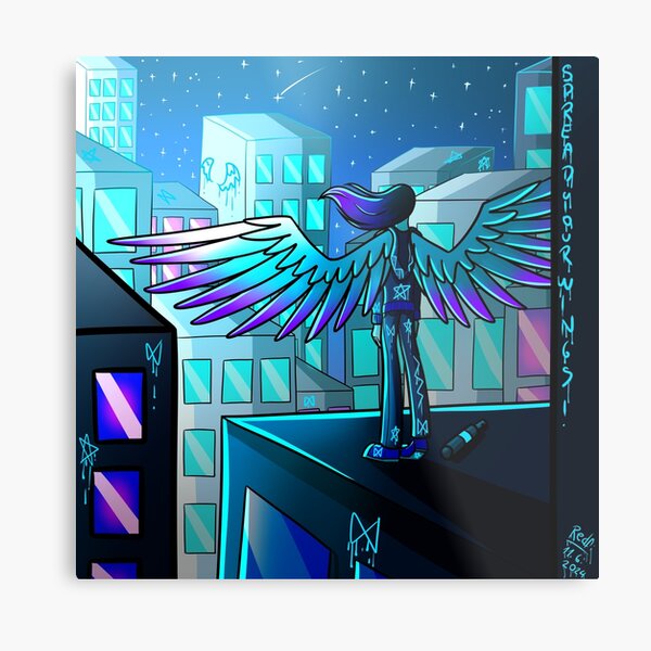 Item preview, Neon cityscape designed and sold by RedFire-Art.